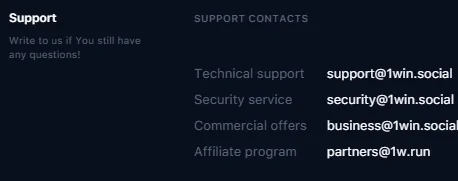 1win online support 1win online support